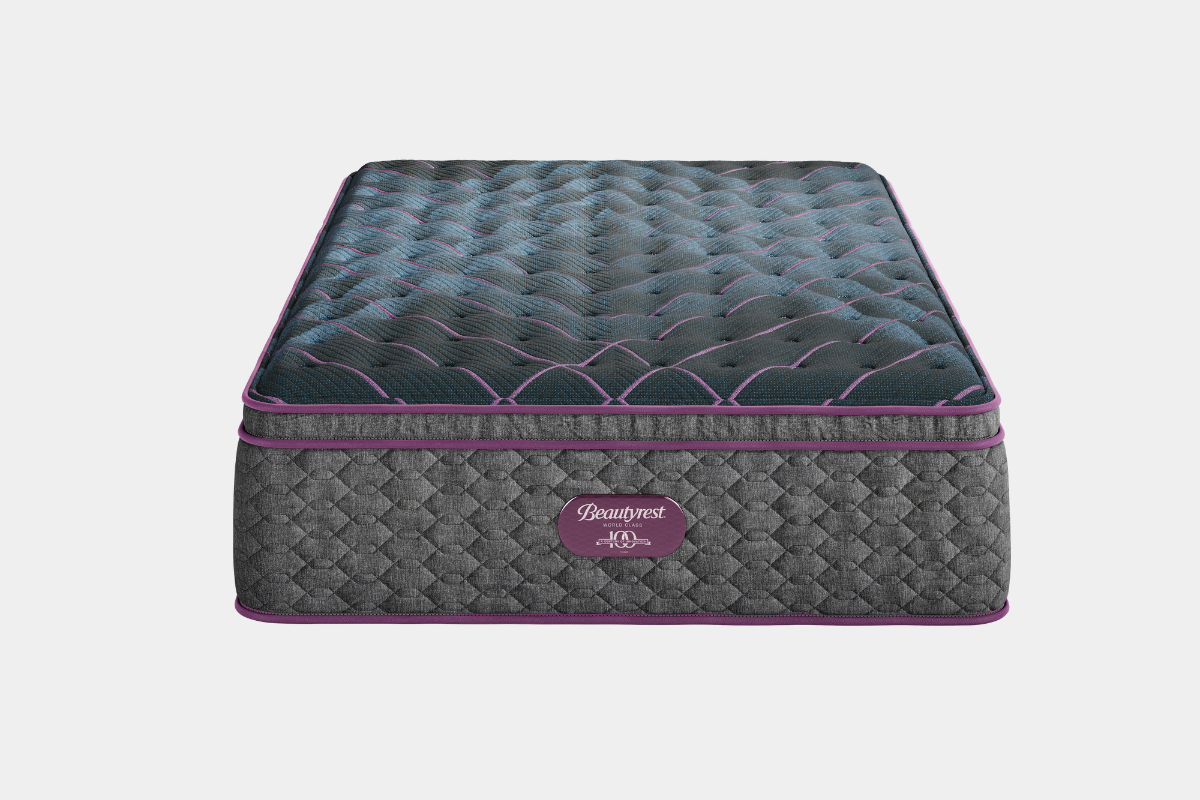 666437101:Simmons Beautyrest World Class Level 3 Pillow Top Mattress, Front