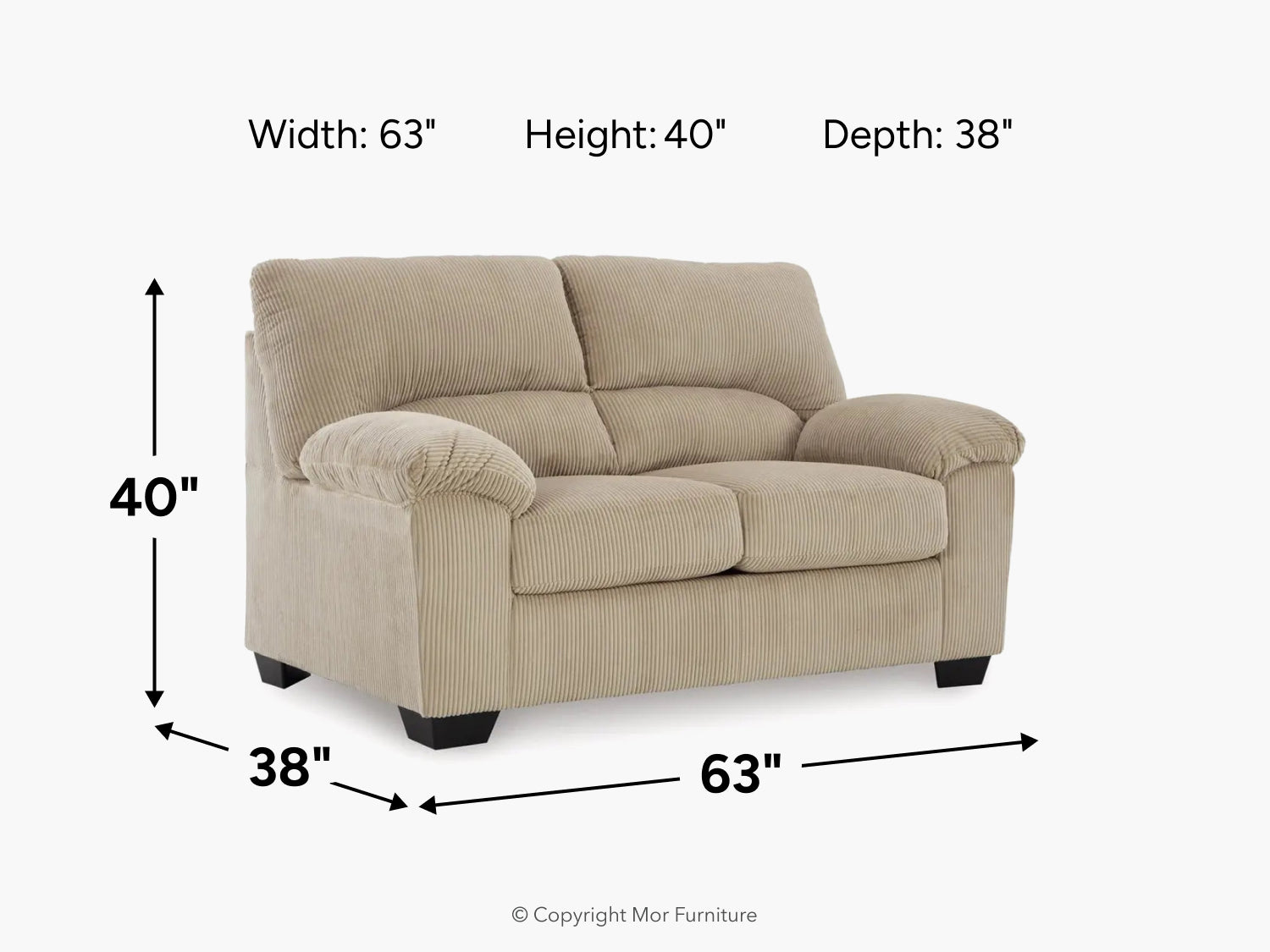 559835871:Simple Joy Loveseat, 