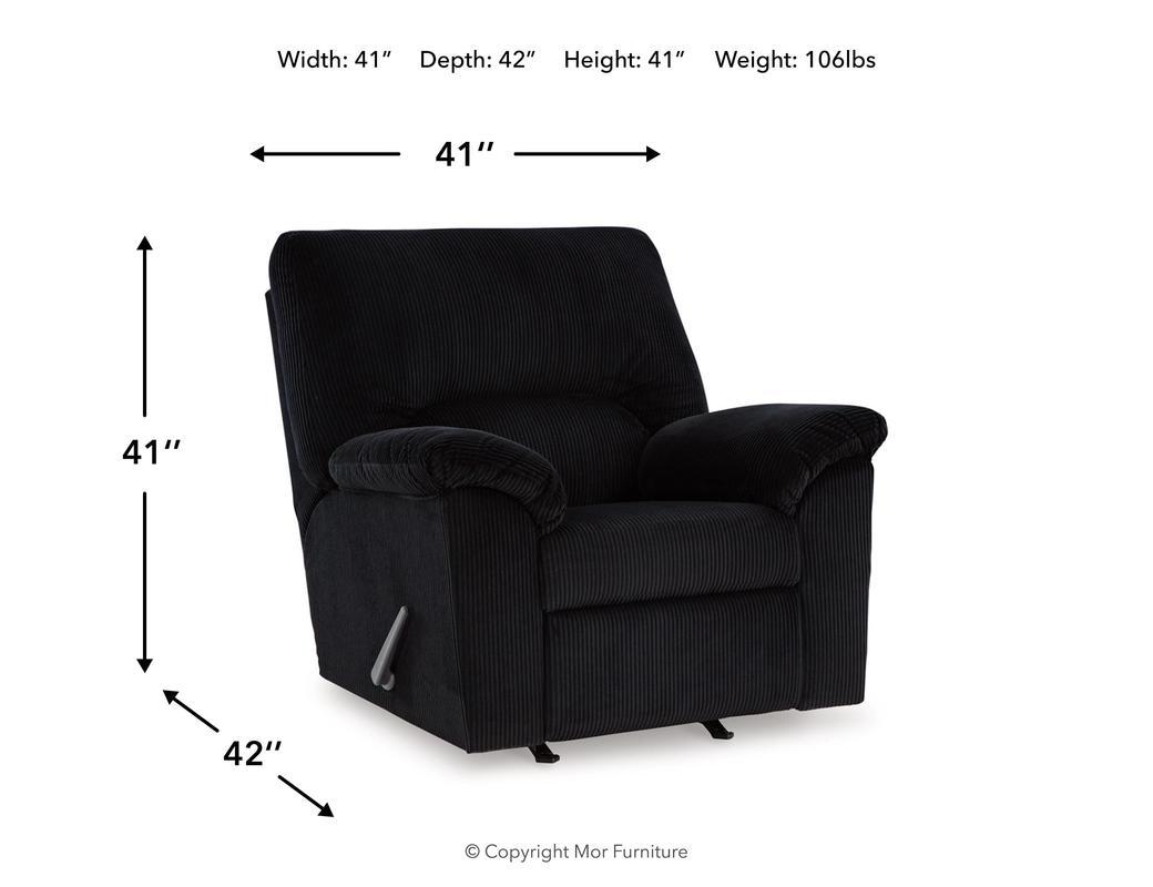 072850507:Simple Joy Recliner, Angle