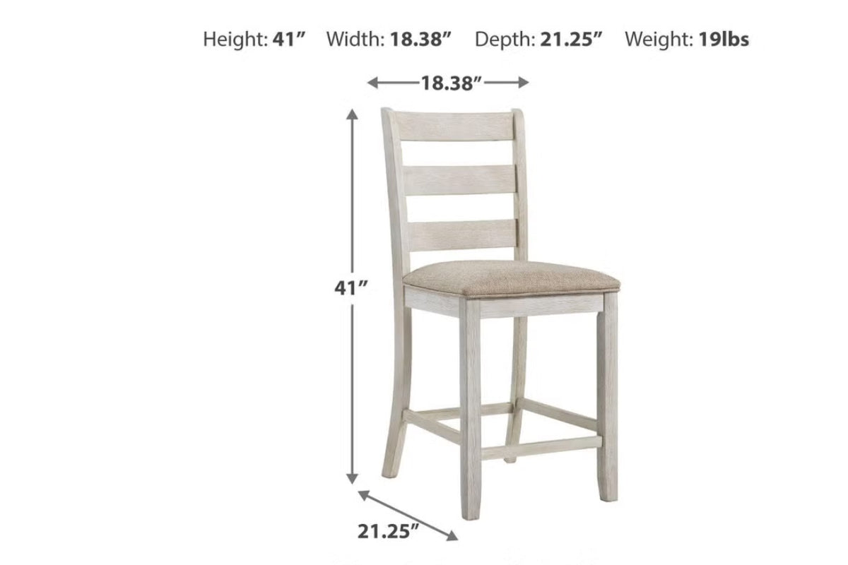 006378045:Skempton Counter Height Ladder Back Stool, Back