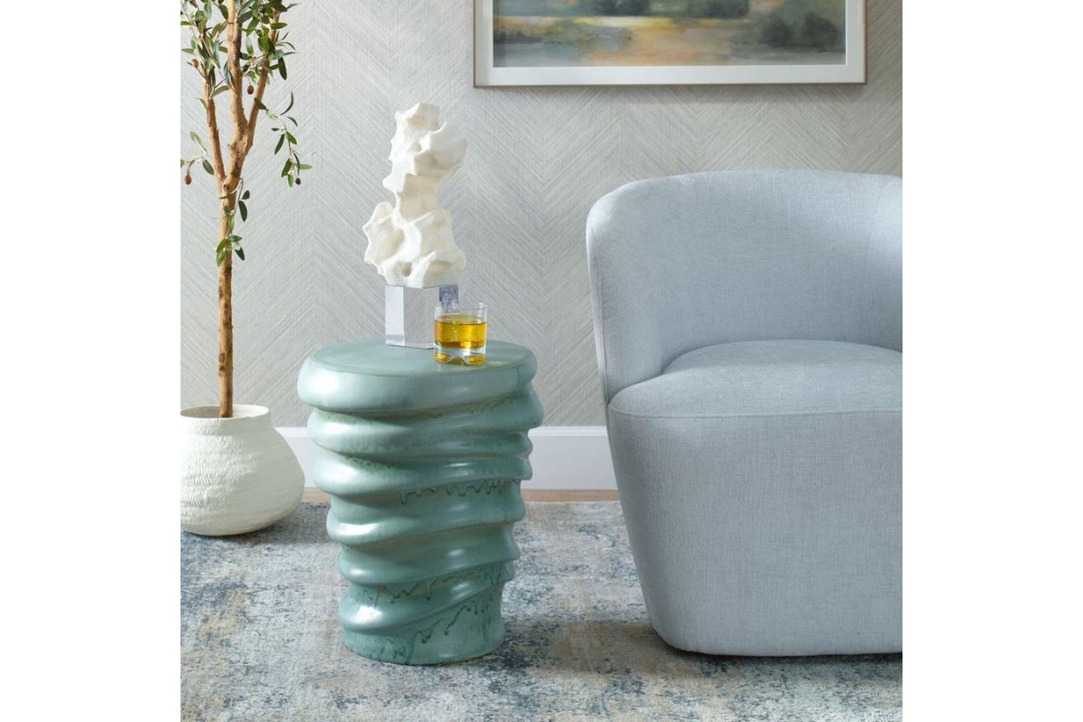 085960562:Skye Green Outdoor Stool, Styled