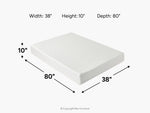 052384809:Sleepmor 10 Inch Essential Hybrid Mattress, 