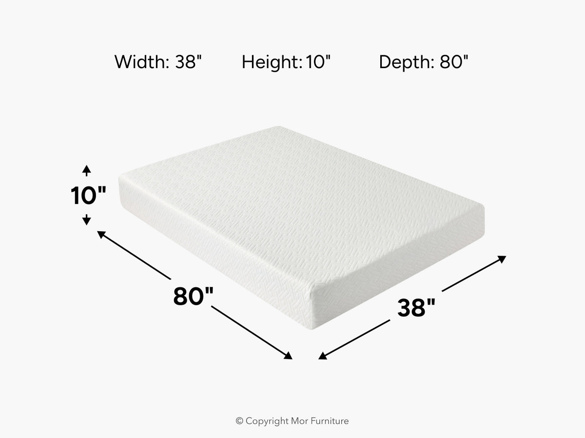 052384809:Sleepmor 10 Inch Essential Hybrid Mattress, 