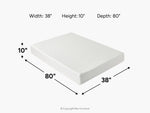 201068203:Sleepmor 10 Inch Essential Hybrid Mattress, 