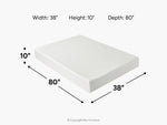 288120048:Sleepmor 10 Inch Essential Hybrid Mattress, 