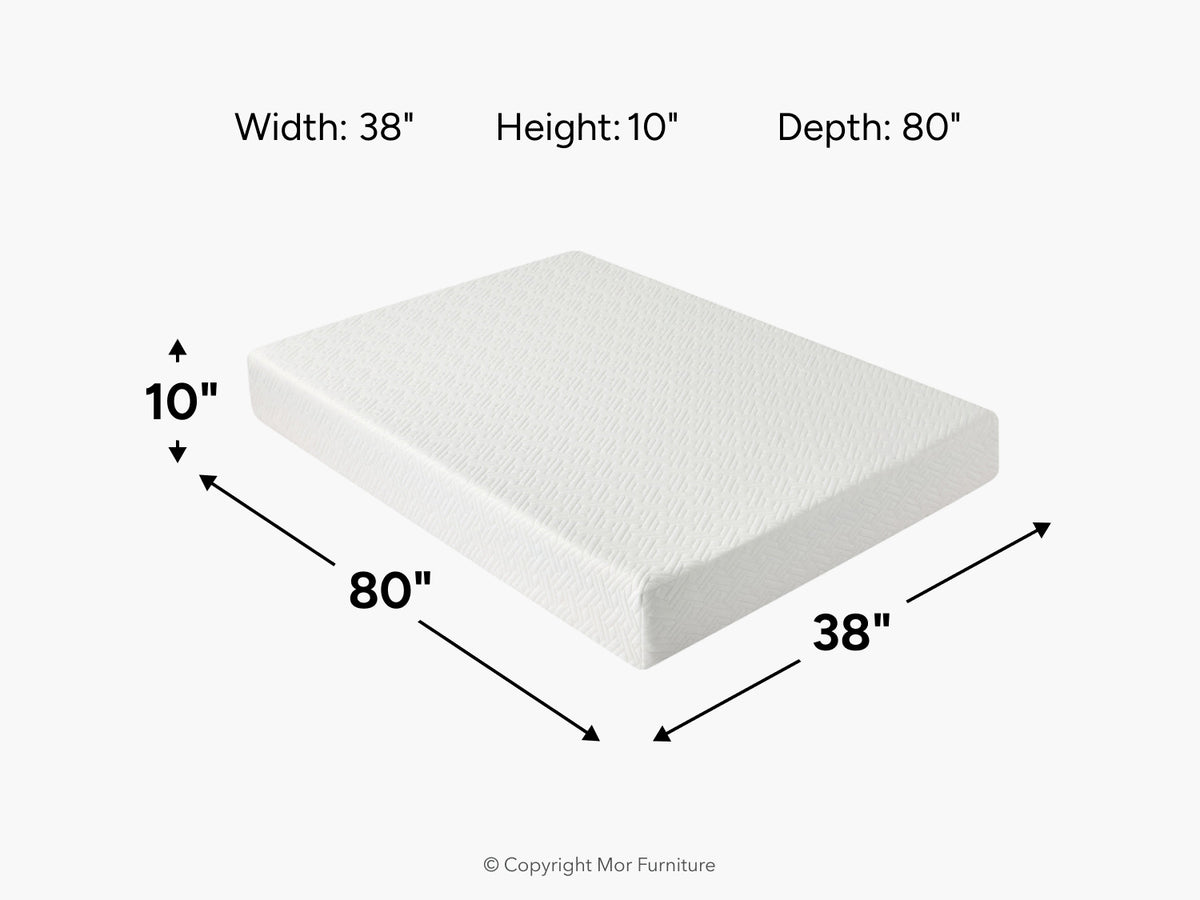 288120048:Sleepmor 10 Inch Essential Hybrid Mattress, 