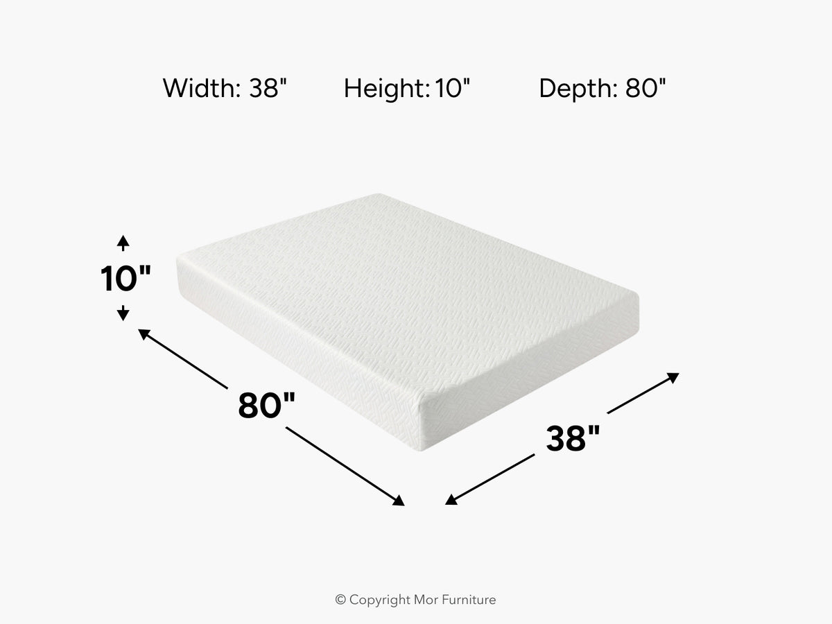 513739806:Sleepmor 10 Inch Essential Hybrid Mattress, 
