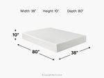 627867276:Sleepmor 10 Inch Essential Hybrid Mattress, 