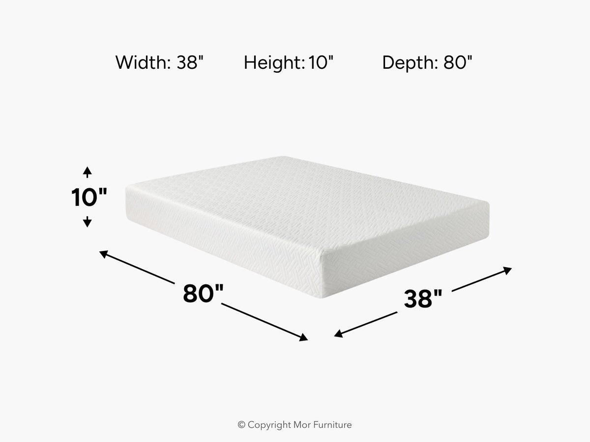 627867276:Sleepmor 10 Inch Essential Hybrid Mattress, 