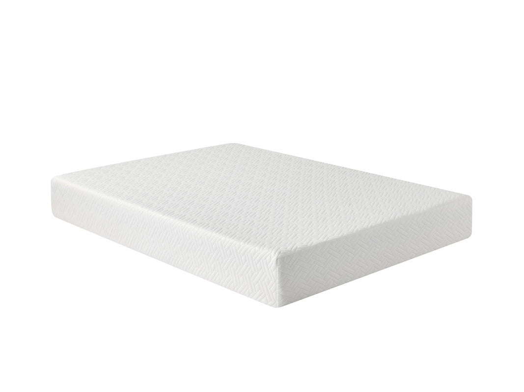 627867276:Sleepmor 10 Inch Essential Medium Hybrid Mattress, Angled