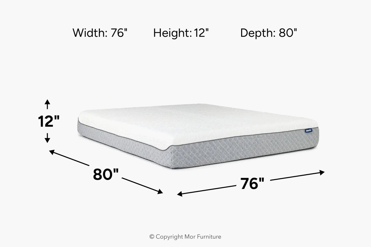 619908423:Sleepmor 12 Inch Copper Infused Medium Mattress, 