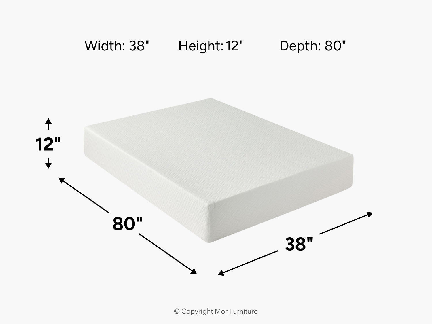 248696911:Sleepmor 12 Inch Essential Hybrid Mattress, 