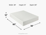 371339812:Sleepmor 12 Inch Essential Hybrid Mattress, 