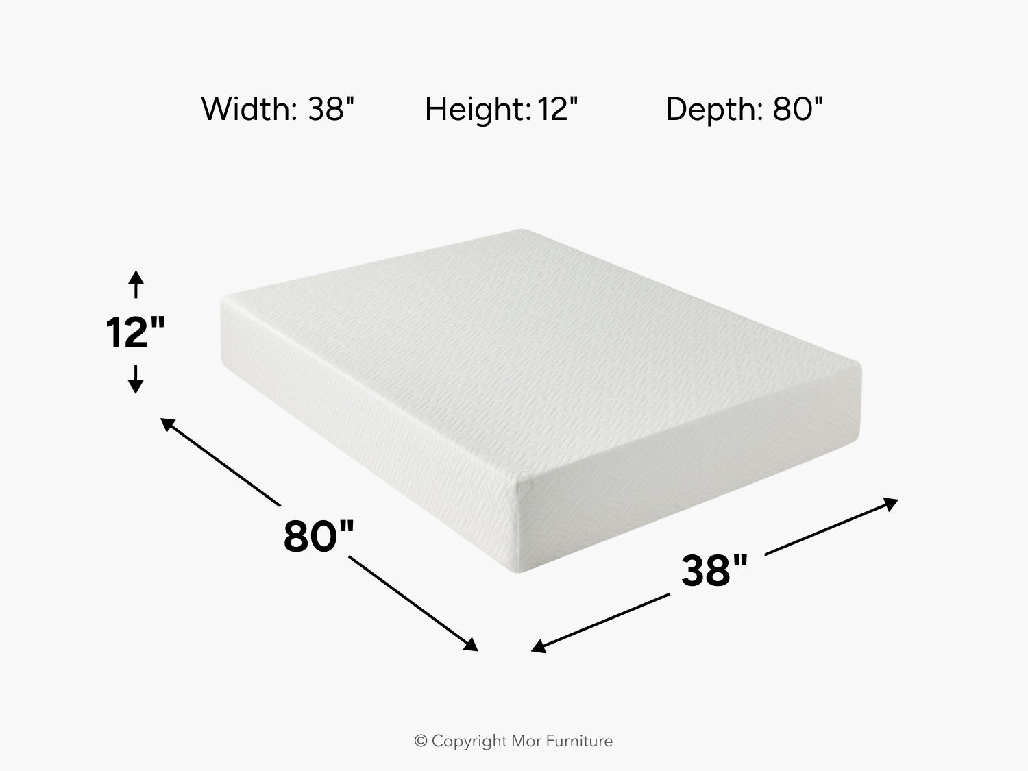 371339812:Sleepmor 12 Inch Essential Hybrid Mattress, 