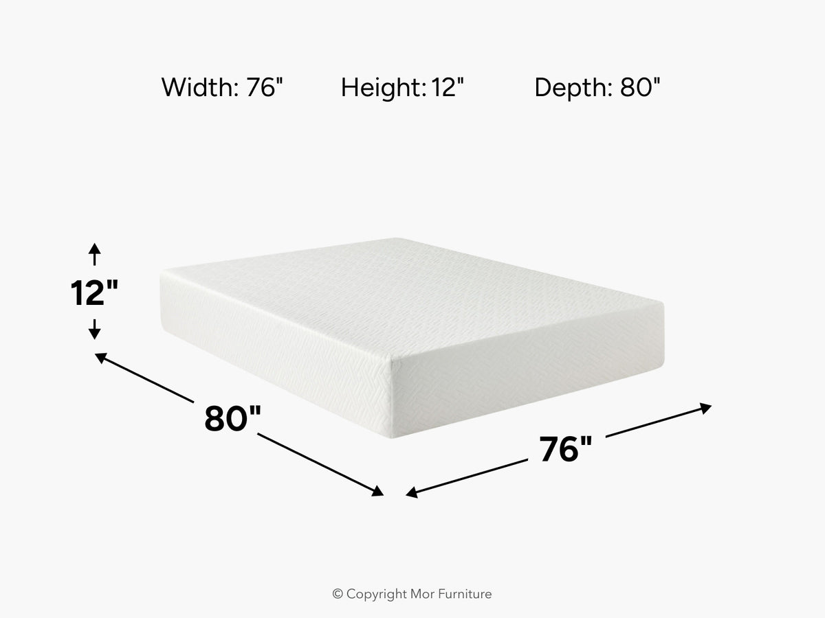 558557638:Sleepmor 12 Inch Essential Mattress, 