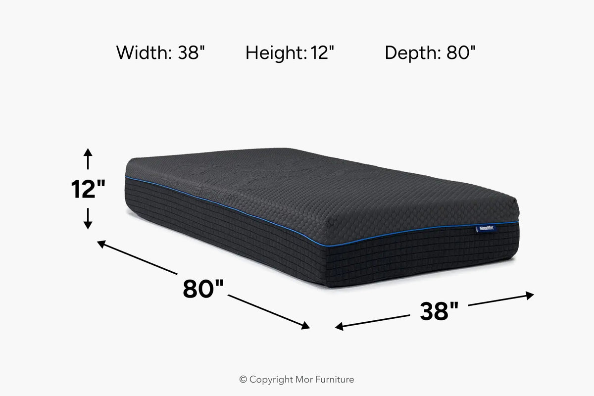 321660687:Sleepmor 12 Inch Hybrid Cool Medium Mattress, 