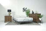 COPPER005:SleepMor Copper Infused Med Mattress with Adjustable Frame and 2 Pillows