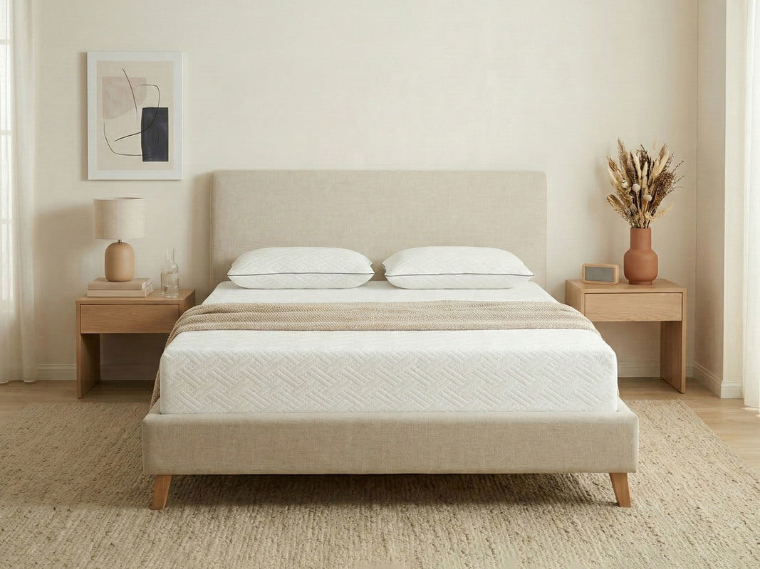 003580801:Sleepmor 12 Inch Essential Medium Hybrid Mattress, Styled