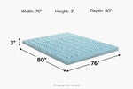138989848:Sleepmor Gel Infused 5 Zone Mattress Cover,