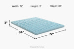 484351599:Sleepmor Gel Infused 5 Zone Mattress Cover,