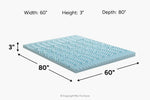 497870723:Sleepmor Gel Infused 5 Zone Mattress Cover,