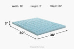 543330995:Sleepmor Gel Infused 5 Zone Mattress Cover,