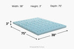 646213730:Sleepmor Gel Infused 5 Zone Mattress Cover,