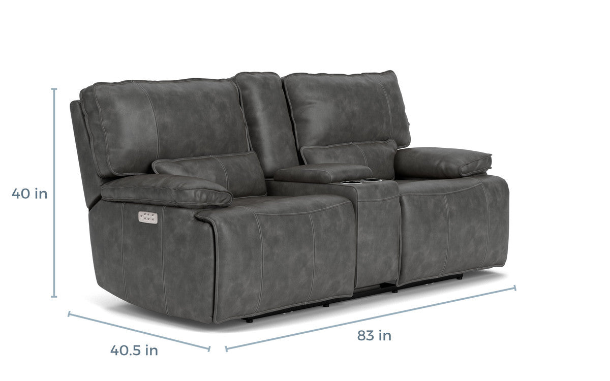 530299074:Sofia 3 Power Console Loveseat, 