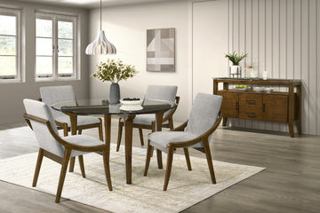 SOLARA003:Solara Round Dining Table & 4 Chairs, Styled