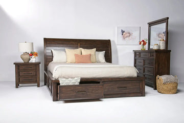 SONORA000:Sonora Sleigh Bed & Dresser & , Styled
