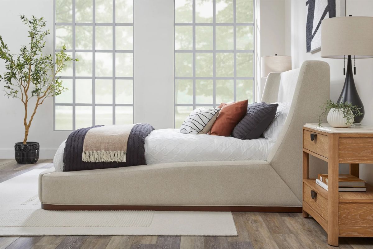 SOPHIE007:Sophie Upholstered Bed, Styled