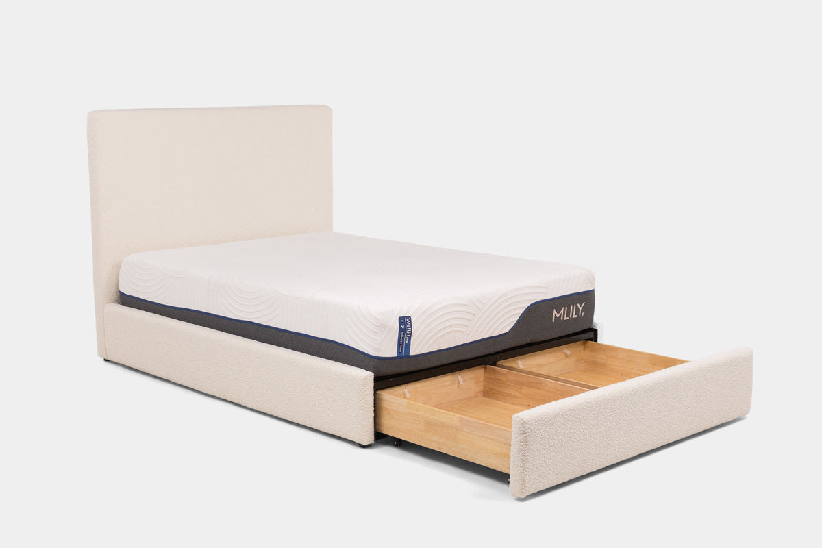SORABG016:Sora Upholstered Storage Bed, Angled