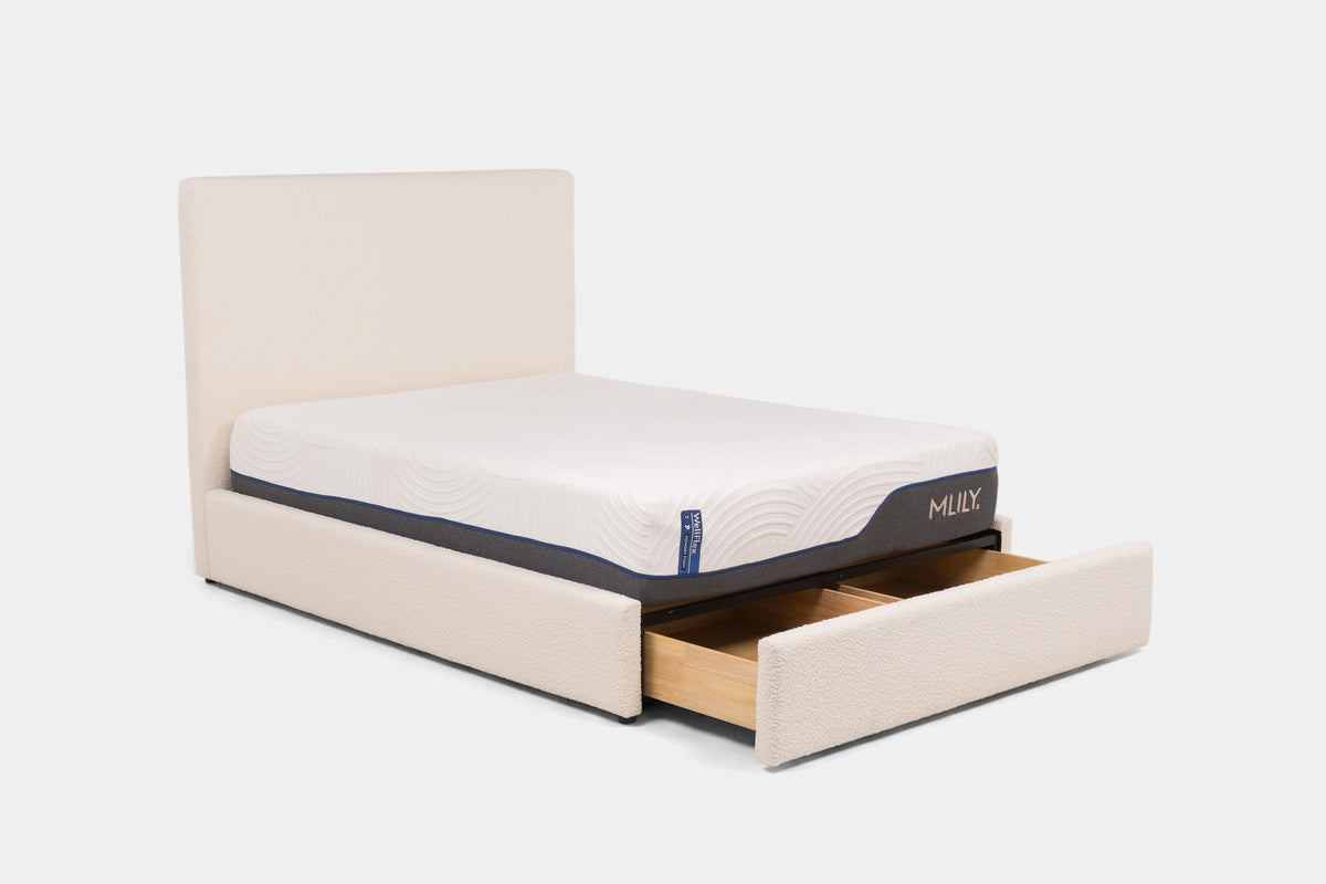 SORABG016:Sora Upholstered Storage Bed, Angled