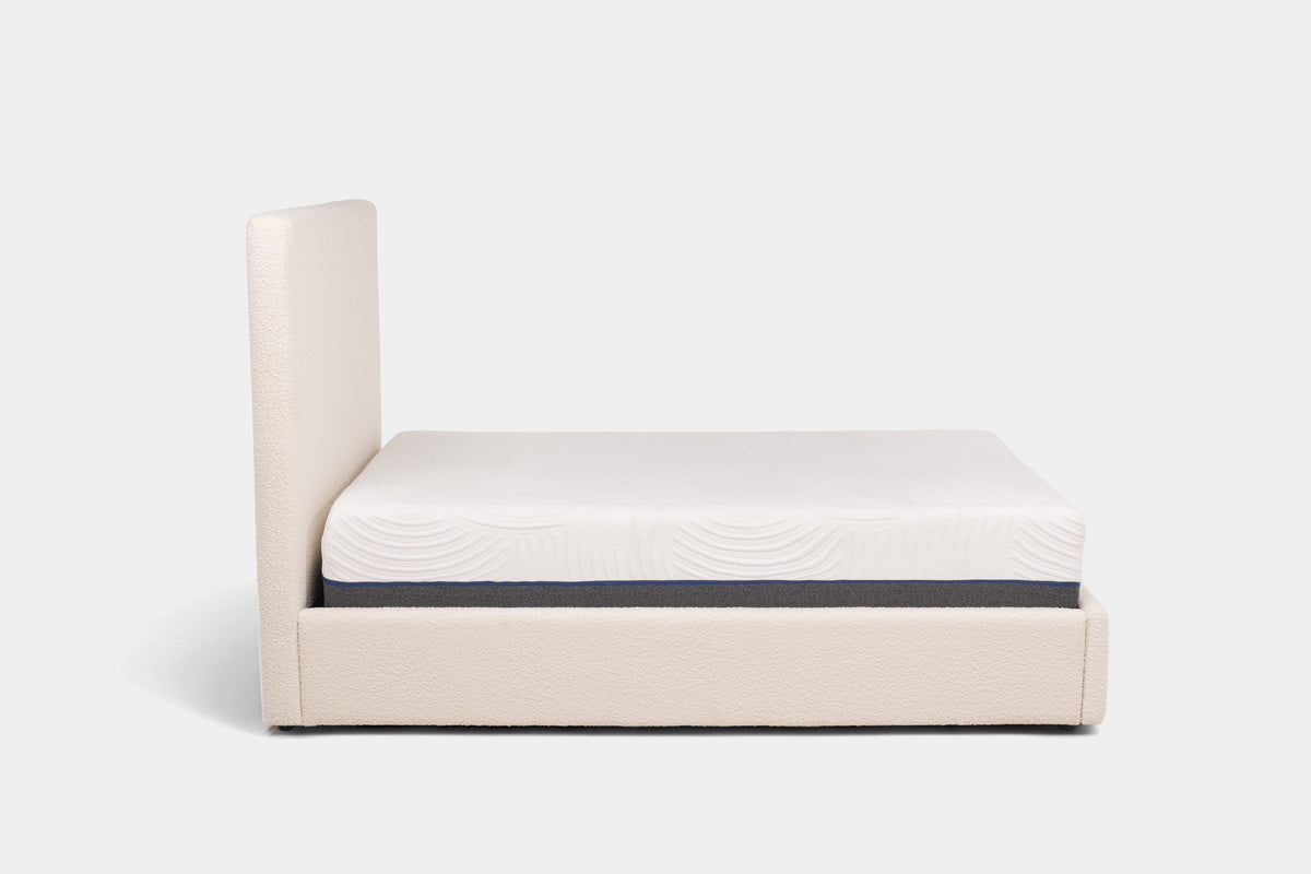 SORABG001:Sora Upholstered Bed in Beige