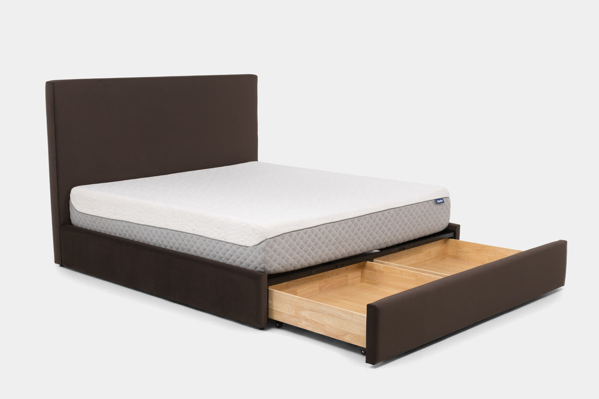 SORACOF16:Sora Upholstered Storage Bed, Angled