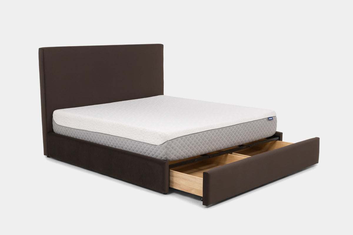 SORACOF16:Sora Upholstered Storage Bed, Angled