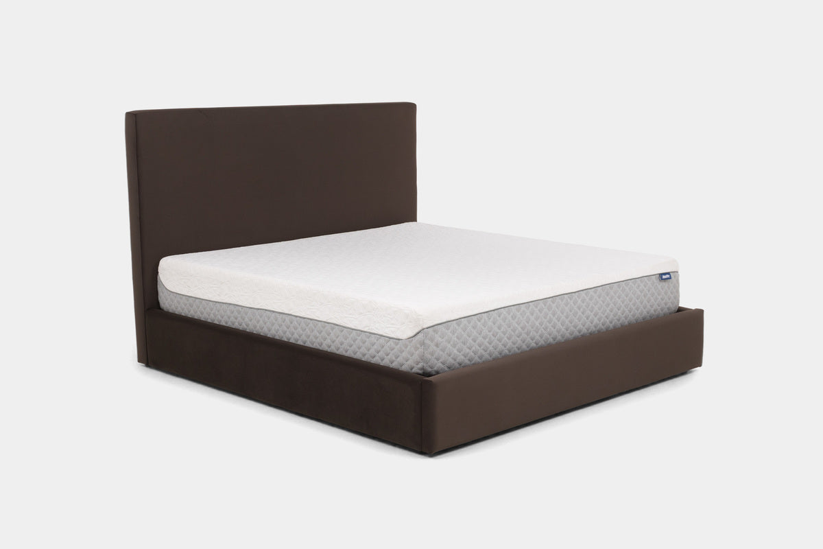 SORACOF16:Sora Upholstered Storage Bed, Angled
