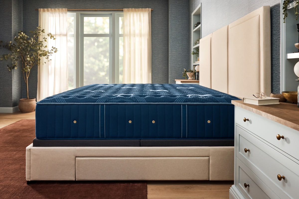048194234:Stearns & Foster Lux Estate 2.0 Tight Top Mattress, Styled