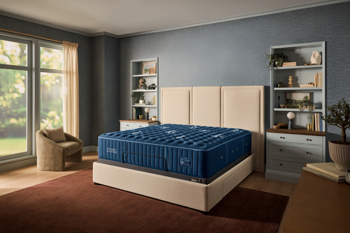 852406132:Stearns & Foster Lux Estate 2.0 Tight Top Mattress, Styled