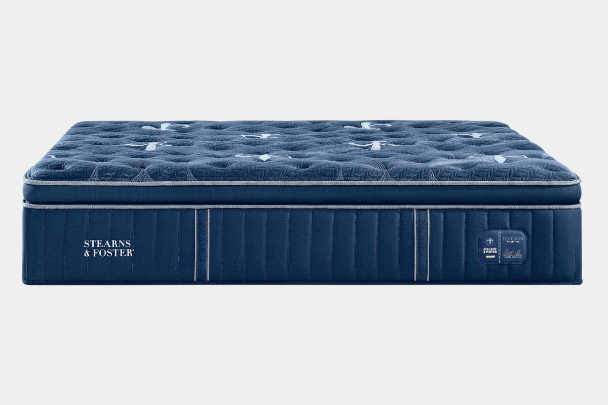 456196316:Stearns & Foster Lux Estate 2.0 Pillow Top Mattress, SideAngled