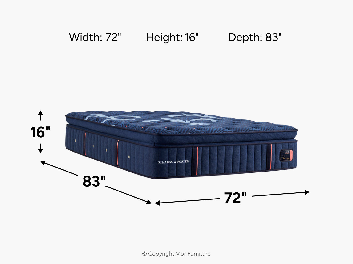 457155038:Stearns & Foster Lux Estate Pillow Top Mattress, 