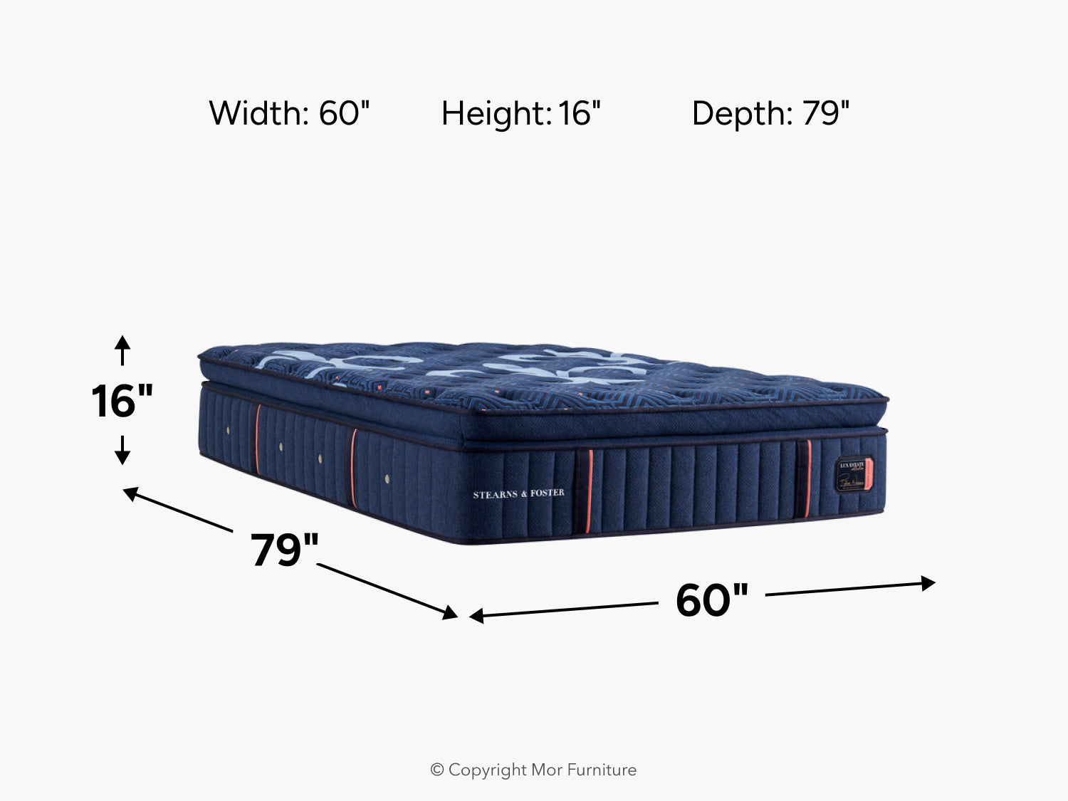 875654088:Stearns & Foster Lux Estate Pillow Top Mattress, 