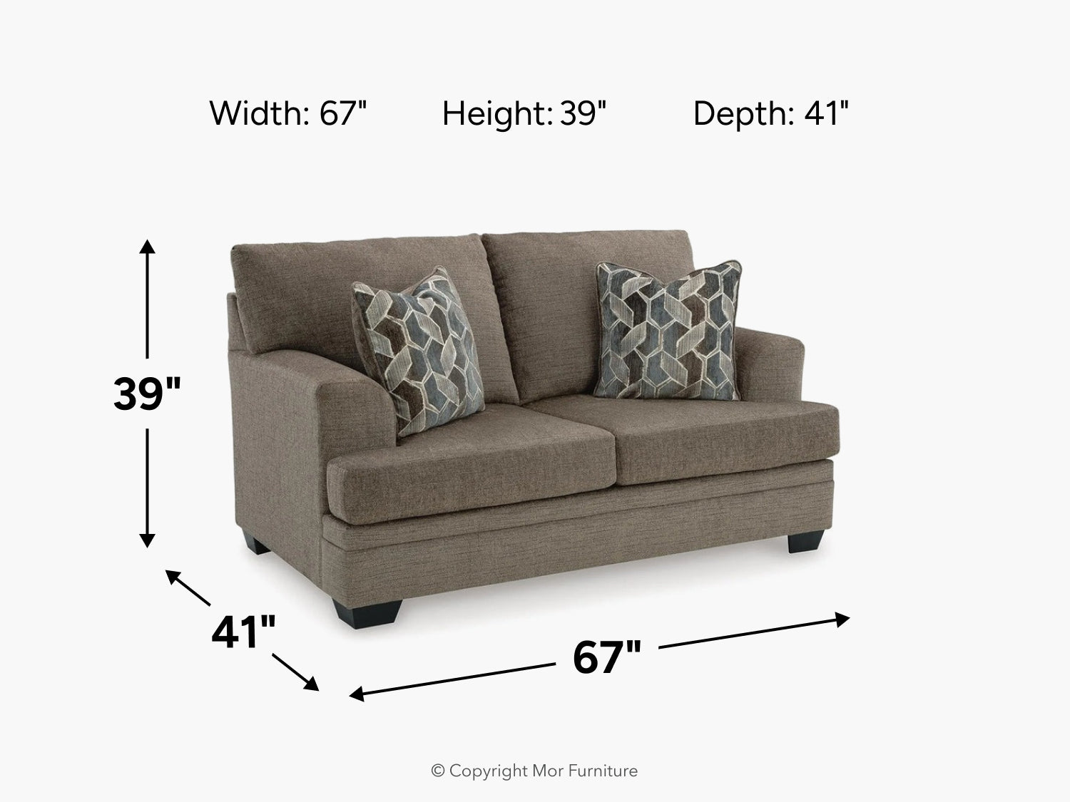 Ashley Stonemeade Loveseat | Loveseats | Living Room – Mor Furniture
