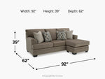 658726674:Stonemeade Reversible Sofa Chaise, 