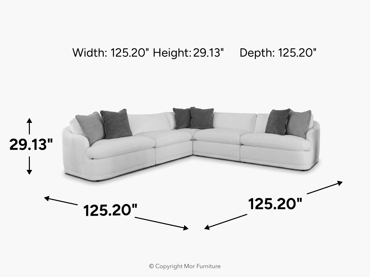 STRATUS50:Stratus 5 Piece Sectional, 