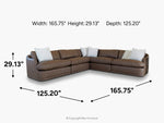 STRATUS10:Stratus 6 Piece Sectional, 