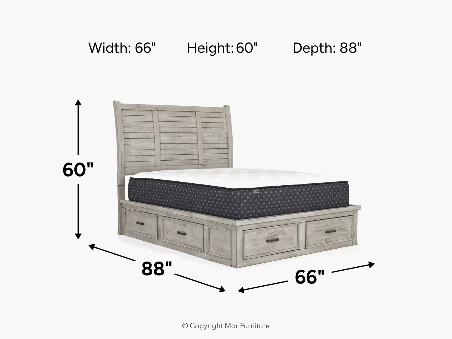 SULLIVAN0:Sullivan Panel Bed With Storage, 