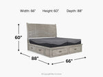 SULLIVAN6:Sullivan Panel Bed With Storage, 