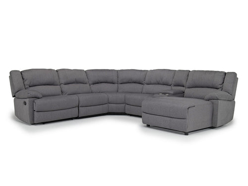 SYLAS0010:Sylas 6 Piece Rec Chaise Sectional