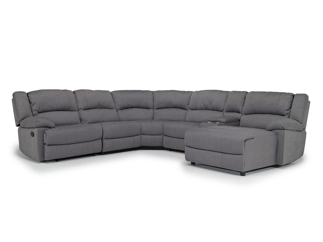 SYLAS0010:Sylas 6 Piece Rec Chaise Sectional